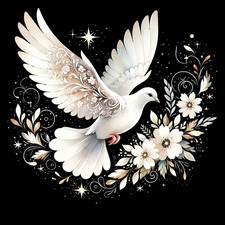 BEAUTIFUL WHITE DOVE