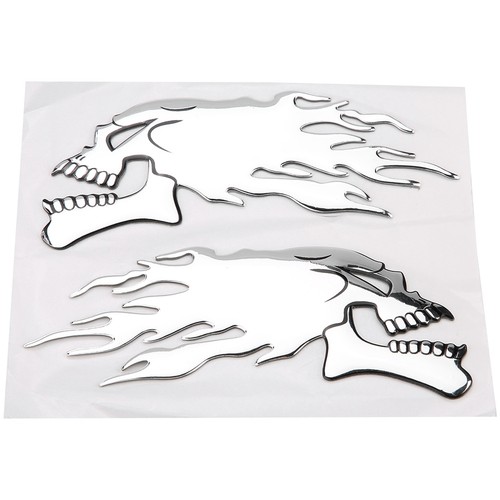 2pcs skull motorcycle - 3d,