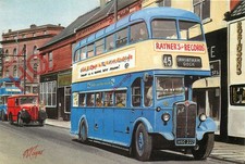 Postcard; VINTAGE BUS, GRIMSBY & CLEETHORPES TRANSPORT, STL CLASS AEC. REGENT II