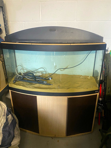 Fluval bowfront glass aquarium - bowfront,
