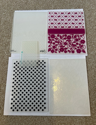 Embossing folders set plastic - folders, set,