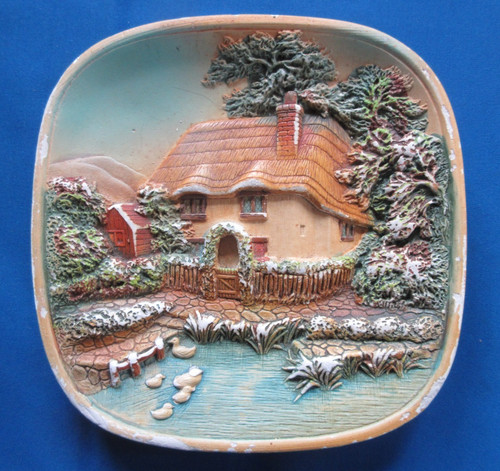 Vintage cottage scene - vintage,