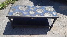 vintage decoupaged Versace coffee table