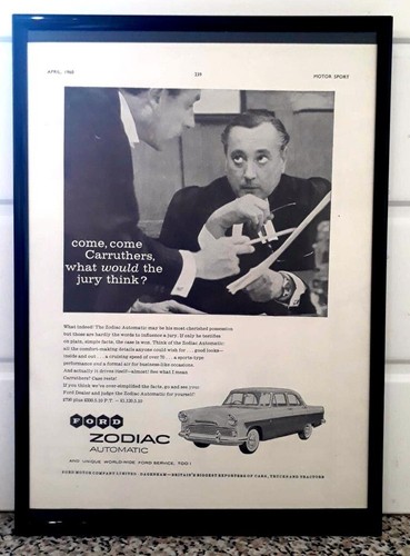 Framed original classic car - original,