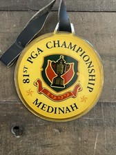 1999 81ST PGA MEDINAH GOLF BAG TAG TIGER WOODS 2ND MAJOR WIN VERY RARE