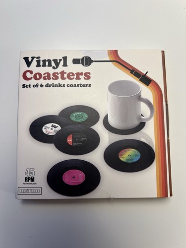 Vinyl coasters set - -, 6