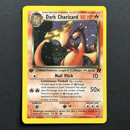 1st edition dark charizard - 1st,