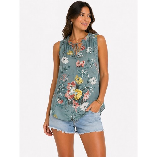 Loft floral tank top - floral, womens