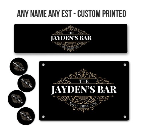 Personalised bar runner - personalised,