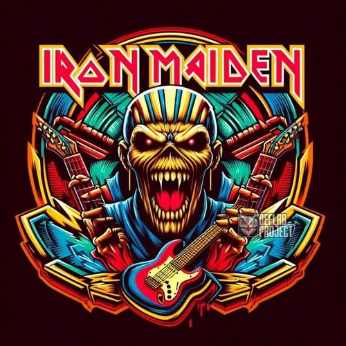 Iron maiden rock band - iron, sticker
