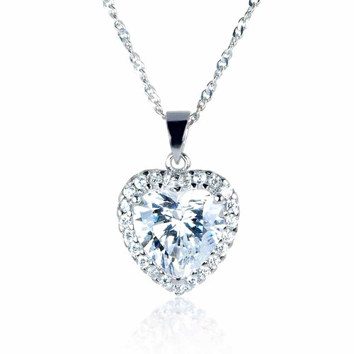 Warren james silver heart - warren,