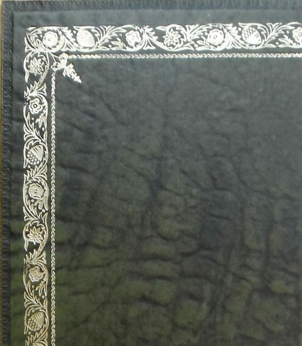 Green calf leather - leather, for