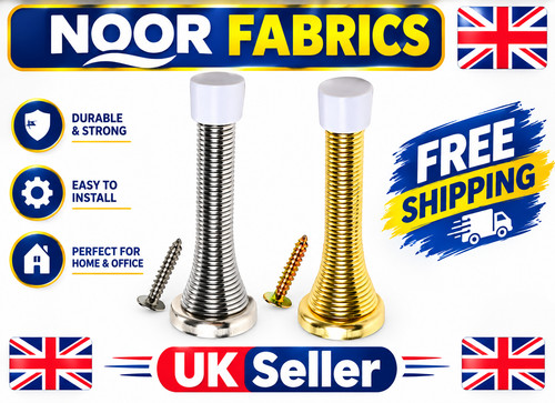 Door stop silver gold - silver, spring