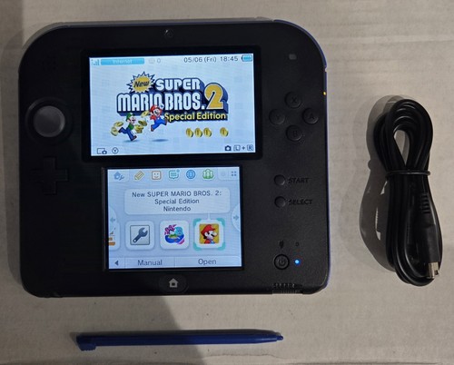 Nintendo 2ds black - 2ds, black/blue