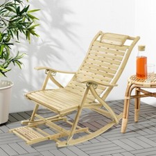Bamboo Deck Chair Sun Lounger