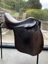 Farrington VSD/GP Saddle 17 Inch Medium Wide Brown Leather Great Condition Used