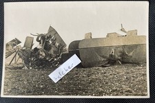 c1918 WW1 RFC Crashed Vickers Vimy Bomber RP Postcard