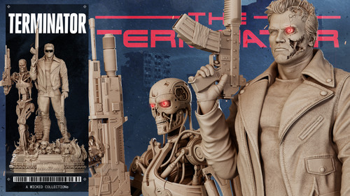 The terminator t800 fan art - the, by