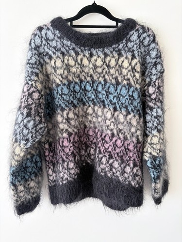 Vintage handknit mohair - vintage,