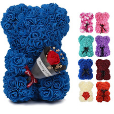 Artificial rose teddy bear - artificial,