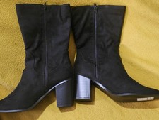 Ladies Evans Black Boots New