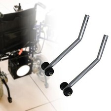 2x Anti Tipper Set for Wheelchair Small Footwheel for Patient Disabled Adult