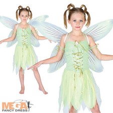 Neverland Fairy Girls Fancy Dress Peter Pan Kids Fairytale Book Week Costume