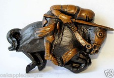 Medieval Knight Horse Carving