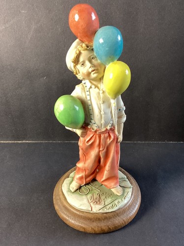 Boy with balloons - balloons, capodimonte