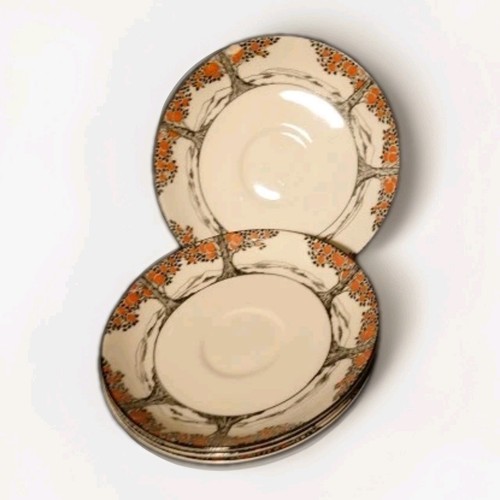 Crown ducal art deco orange - crown,