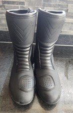 Frank Thomas Microfibre Touring Motorcycle Boots Black UK size 4 (38)