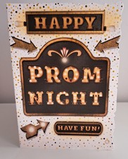 Happy prom night - prom, card.