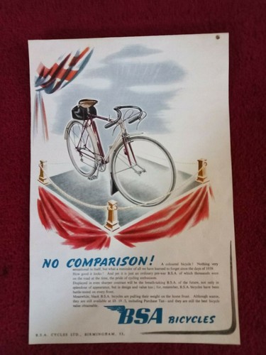 Bsa original vintage bicycle - original,