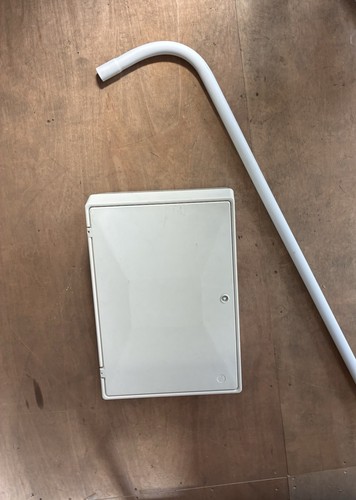 White surface mounted meter - white,