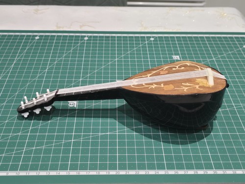 Vintage mandolin music box - vintage,