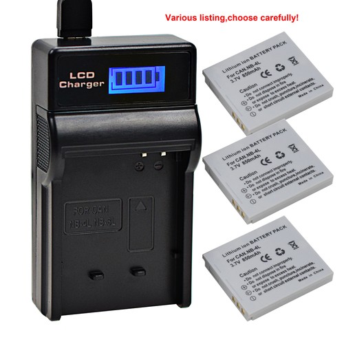 Battery charger for - nb-4l, or