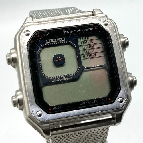 Seiko wristwatch silver wave - seiko,
