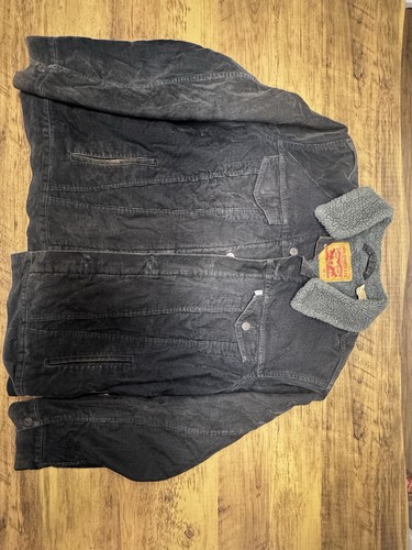 Levi black corduroy - black,