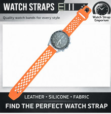 Orange Rubber Watch Strap Band