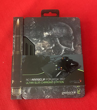 XBOX 360 Steel Case Ammo Clip Charging Station for 2 x Controllers   NEW