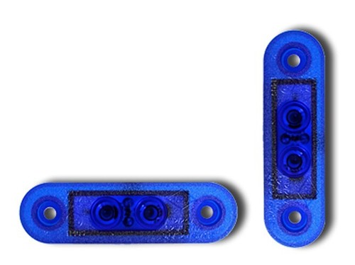 Led marked flush blue - eu,