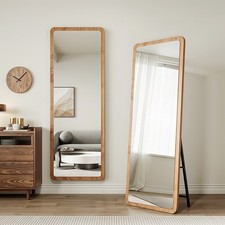 160cm Wooden Frame Free Standing/ Wall Mirror Full Length Vanity Mirror Bedroom