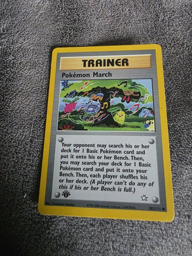 1st edition pokemon - 1st, march
