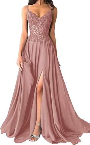 Lace appliques prom dress - prom, for