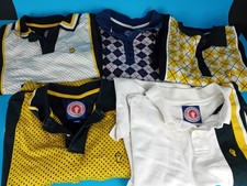 Wigan Casino Northern Soul Mens Polo Tops Job Lot x5 Checkered Size XXXLarge 