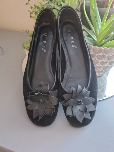 Oppus ladies black suede - black,