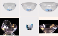 Clear Plastic Round Fluted