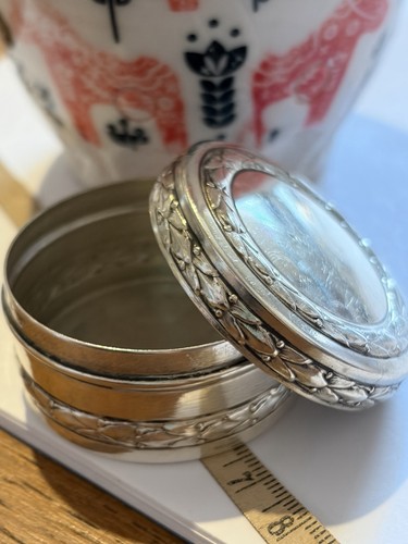 Vintage silver snuff pill - vintage,