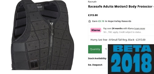 Racesafe 2018 motions adult - racesafe, ex