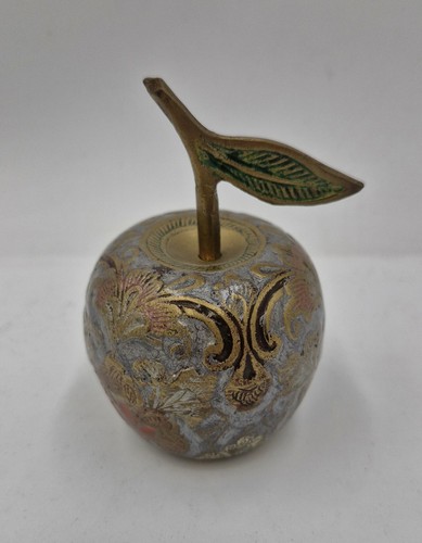 Vintage brass apple - apple, with